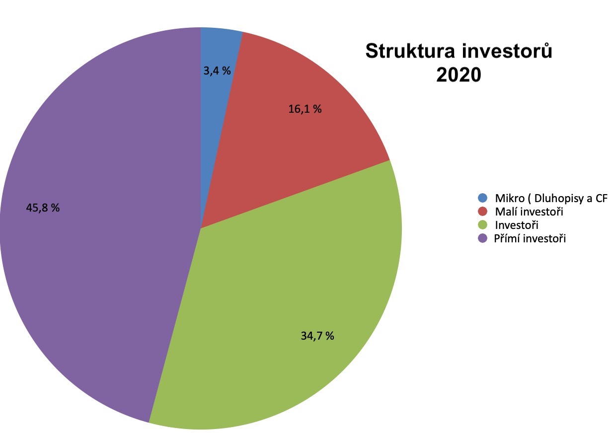 Struktura investorů 2020